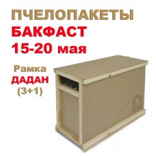 Пчелопакет Дадан (4 рамки) Бакфаст, Крым, на  15-20 мая 2026 г.