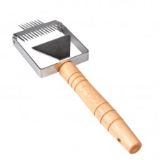 Вилка-культиватор UF13-3 двухсторонний с деревянной ручкой (ширина 75 мм)