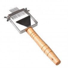 Вилка-культиватор UF13-3A двухсторонний регулируемый с деревянной ручкой (ширина 75 мм)