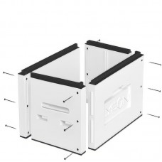 Корпус Дадан для нуклеуса на 6 рамок сборный некрашеный (Lyson-Rus)