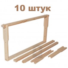 Рамка ЕВРО еловая 435x230 мм (Рут) с отверстиями - 10 штук