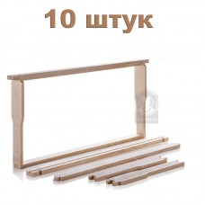 Рамка ЕВРО сосновая 435x230 мм (Рут) с отверстиями 10 штук