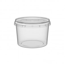 Банка с крышкой пластик, контрольный замок (700 мл или 1 кг мёда) 